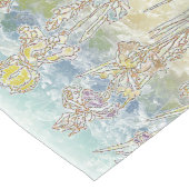 Irises Henna Komplikationen Art Unity Candle Se Großer Tischläufer (Ecke)