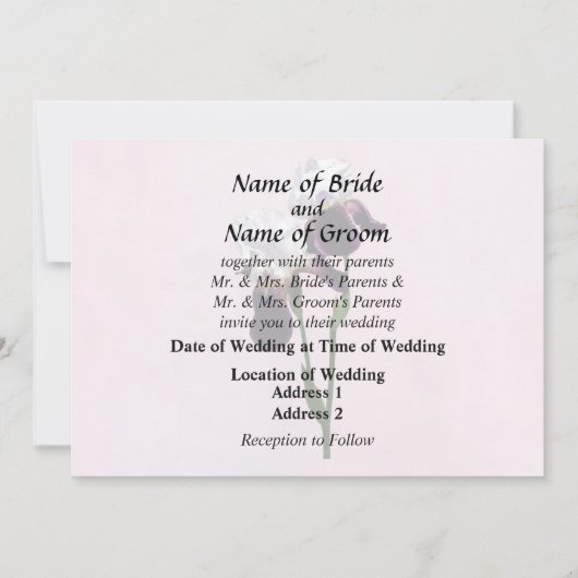 Irises in Love Einladung (Vorderseite)