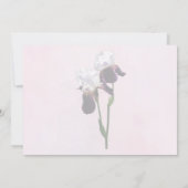 Irises in Love Einladung (Rückseite)