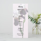 Irises in Love Menükarte (Stehend Vorderseite)