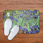 Irises in the Garden Vincent van Gogh Badematte<br><div class="desc">A bathmat with the oil painting,  Irises (1889),  by Vincent van Gogh (1853-1890). Blue-violet iris in the garden,  which was influenced by Japanese art.</div>