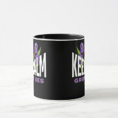 Irises Lover Behielt Calm Grow Irische Garden Blum Tasse (Zentrum)