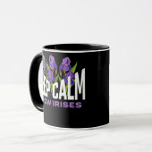 Irises Lover Behielt Calm Grow Irische Garden Blum Tasse (Vorderseite Links)