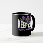 Irises Lover Behielt Calm Grow Irische Garden Blum Tasse (VorderseiteRechts)