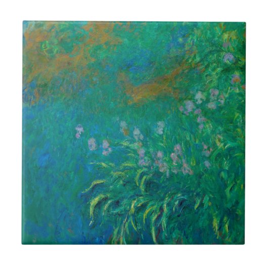 "IRISES" MONET FINANZIERTE KUNSTWERKE KERAMIK FLIESE (Vorderseite)