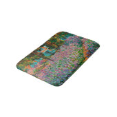 Irises Monet Garden Giverny Blume Badematte (Schrägansicht)