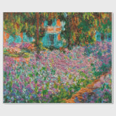 Irises Monet Garden Giverny Blume Geschenkpapier (Flach)