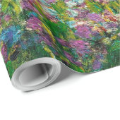 Irises Monet Garden Giverny Blume Geschenkpapier (Rolleneckpunkt)