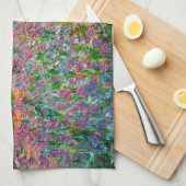 Irises Monet Garden Giverny Blume Handtuch (Viertel Falte)