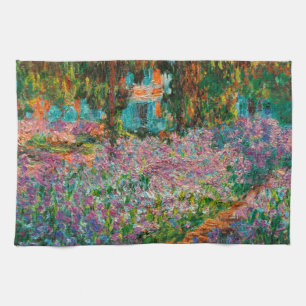 Irises Monet Garden Giverny Blume Handtuch