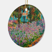 Irises Monet Garden Giverny Blume Keramikornament (Links)