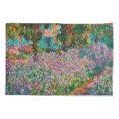 Irises Monet Garden Giverny Blume Kissenbezug (Rückseite)