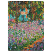 Irises Monet Garden Giverny Blume Klemmbrett (Rückseite)