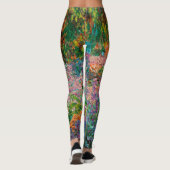 Irises Monet Garden Giverny Blume Leggings (Rückseite)