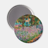 Irises Monet Garden Giverny Blume Magnet (Vorderseite/Rückseite)