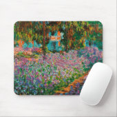 Irises Monet Garden Giverny Blume Mousepad (Mit Mouse)