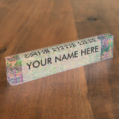 Irises Monet Garden Giverny Blume Namensplakette (Seite)