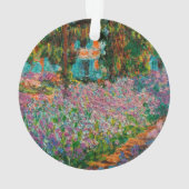 Irises Monet Garden Giverny Blume Ornament (Rückseite)