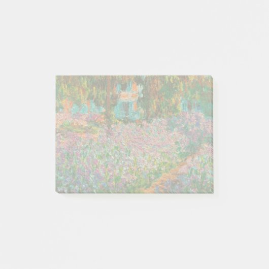 Irises Monet Garden Giverny Blume Post-it Klebezettel (Vorderseite)