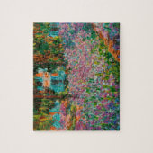 Irises Monet Garden Giverny Blume Puzzle (Vertikal)