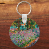 Irises Monet Garden Giverny Blume Schlüsselanhänger (Vorderseite)