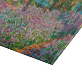 Irises Monet Garden Giverny Blume Schneidebrett (Ecke)