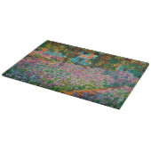 Irises Monet Garden Giverny Blume Schneidebrett (Ecke)