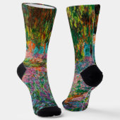 Irises Monet Garden Giverny Blume Socken (Gewinkelt)