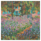 Irises Monet Garden Giverny Blume Stoff (Nahaufnahme)