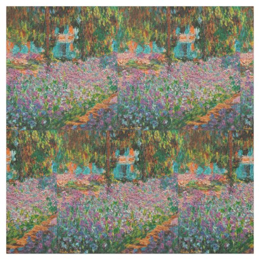 Irises Monet Garden Giverny Blume Stoff (Muster)