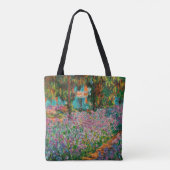 Irises Monet Garden Giverny Blume Tasche (Rückseite)