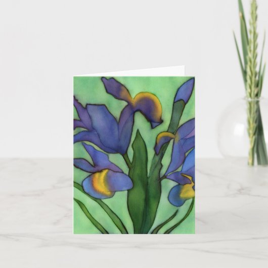 Irises Notecard Karte (Vorderseite)