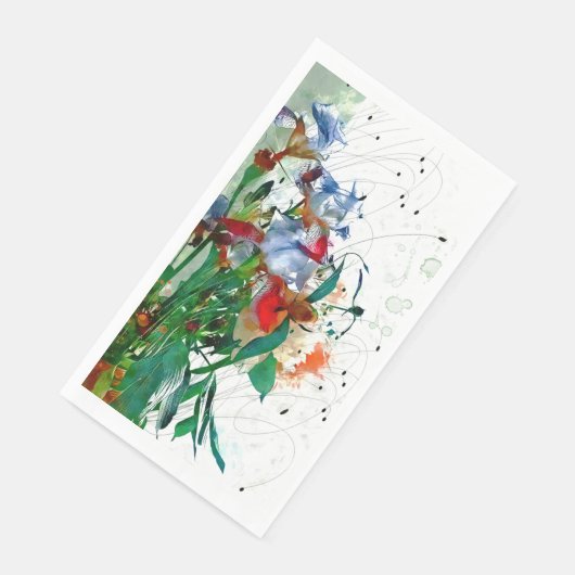 Irises Paper Napkin Serviette (Ecke)