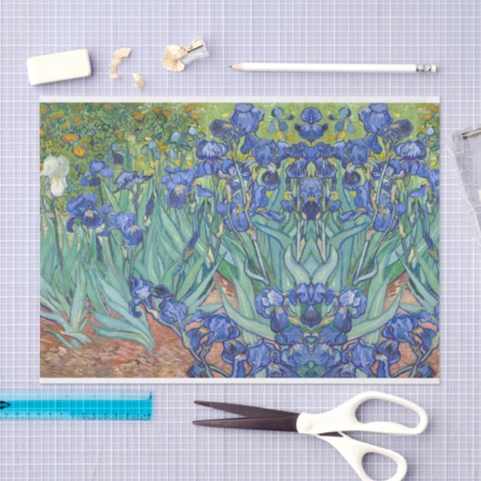irises van gogh Decoupage Crafting paper Seidenpapier (Handwerk)
