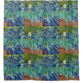 Irises Vincent van Gogh Blume Kunstmalerei Duschvorhang (Vorderseite)