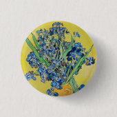 Irises Vincent van Gogh Button (Vorderseite)