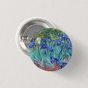 Irises Vincent van Gogh Button