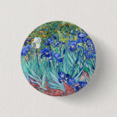 Irises Vincent van Gogh Button (Vorderseite)