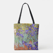 Irises Vincent Van Gogh Fine Art Tasche (Rückseite)
