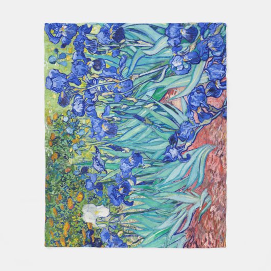 Irises Vincent van Gogh Fleecedecke (Vorderseite)