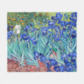 Irises Vincent van Gogh Fleecedecke (Vorderseite (Horizontal))