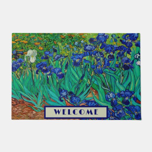 Irises Vincent Van Gogh Fußmatte (Vorderseite)