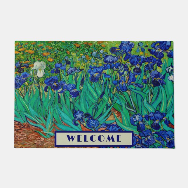 Irises Vincent Van Gogh Fußmatte (Vorderseite)