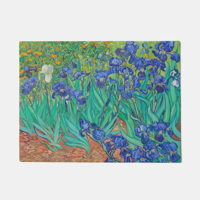 Irises Vincent van Gogh Fußmatte (Vorderseite)