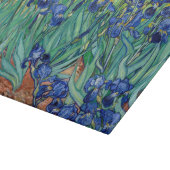 Irises Vincent van Gogh Gemälde Cutting Board Schneidebrett (Ecke)