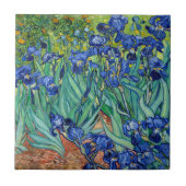 Irises Vincent van Gogh Gemälde Tile Fliese (Vorderseite)