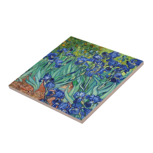 Irises Vincent van Gogh Gemälde Tile Fliese (Seite)
