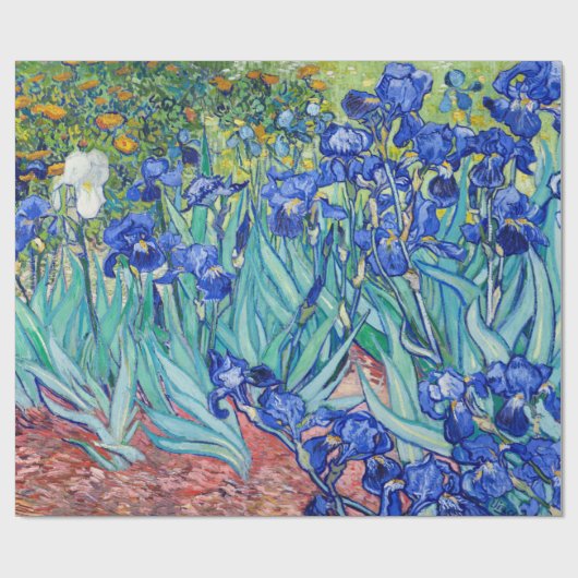 Irises Vincent van Gogh Geschenkpapier (Flach)