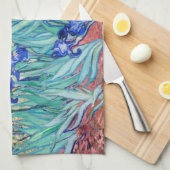 Irises Vincent van Gogh Geschirrtuch (Viertel Falte)
