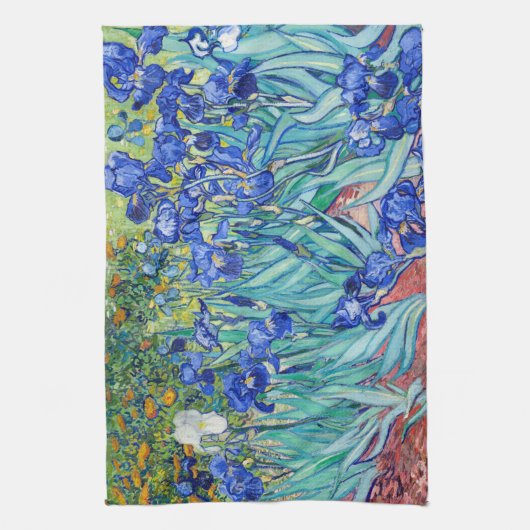 Irises Vincent van Gogh Geschirrtuch (Vertikal)